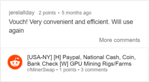 Reddit hardware swap vouch for Bitpro services